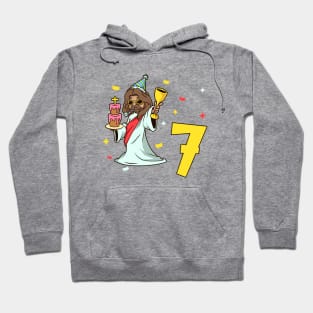 I am 7 with Jesus - kids birthday 7 years old Hoodie